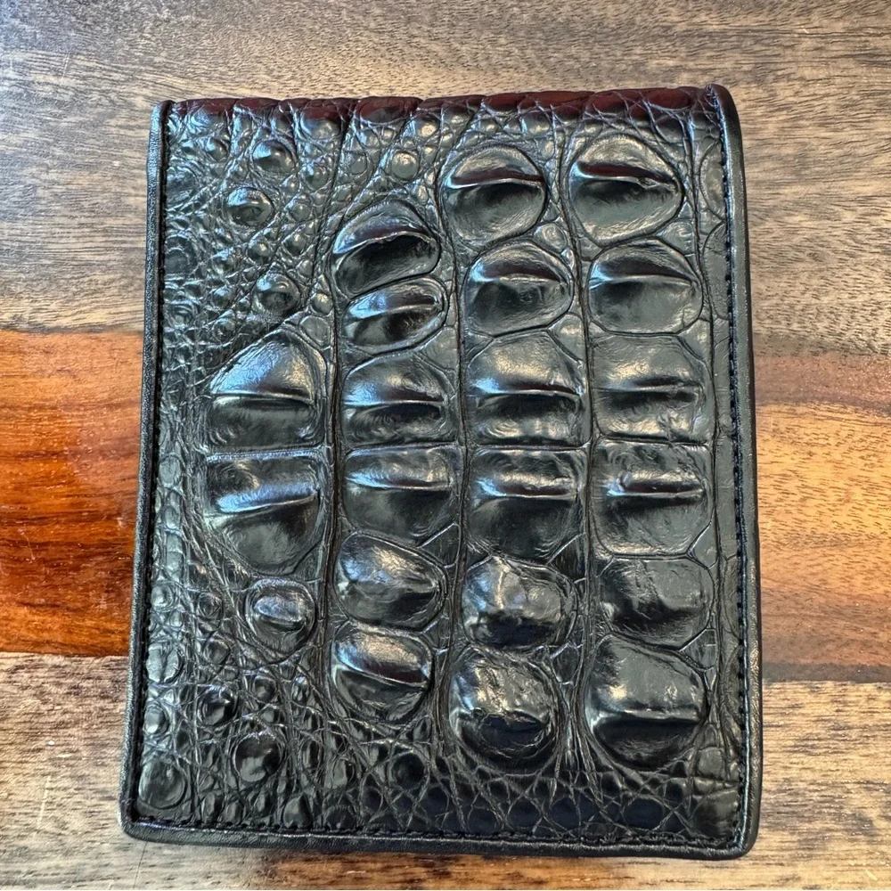 Bi-Fold Authentic Crocodile Leather Wallet 1B